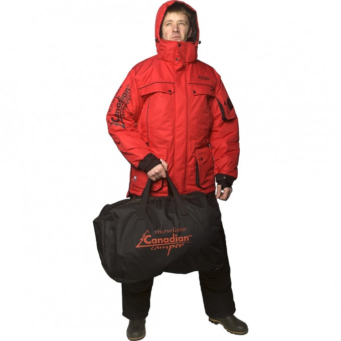 Костюм рыболовный CANADIAN CAMPER Snow Lake Pro Stone цвет black/red, L 4630049512675